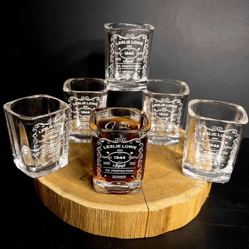 personalized engraved Customized Whiskey glass Gift Sets for Groomsmen, Engraved whiskey Glassware for Best Men, Name, Logo, Symbol, and photo deep engraving The ultimate Valentine's Day surprise for whiskey lovers